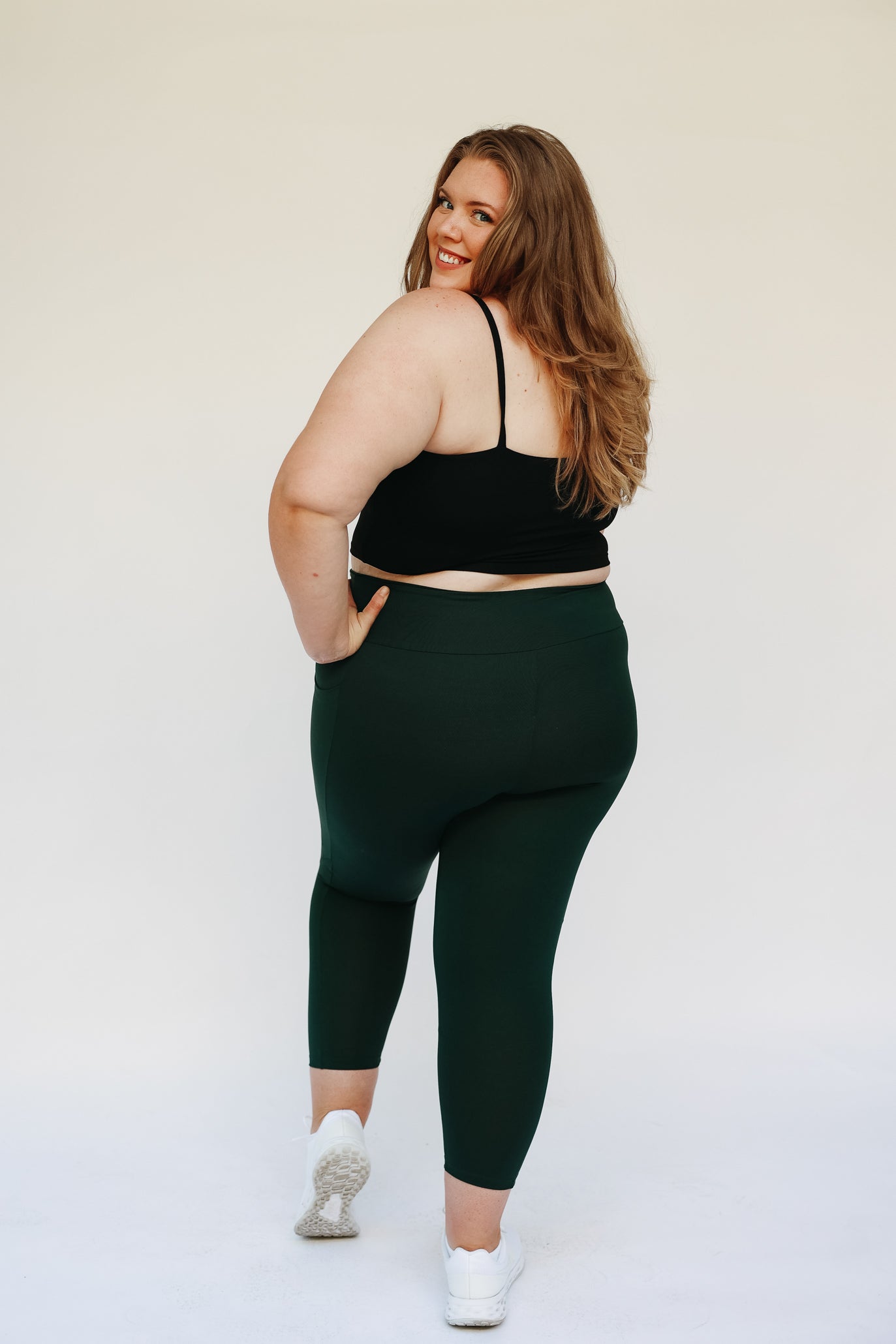 Ella Capri-Dark Green