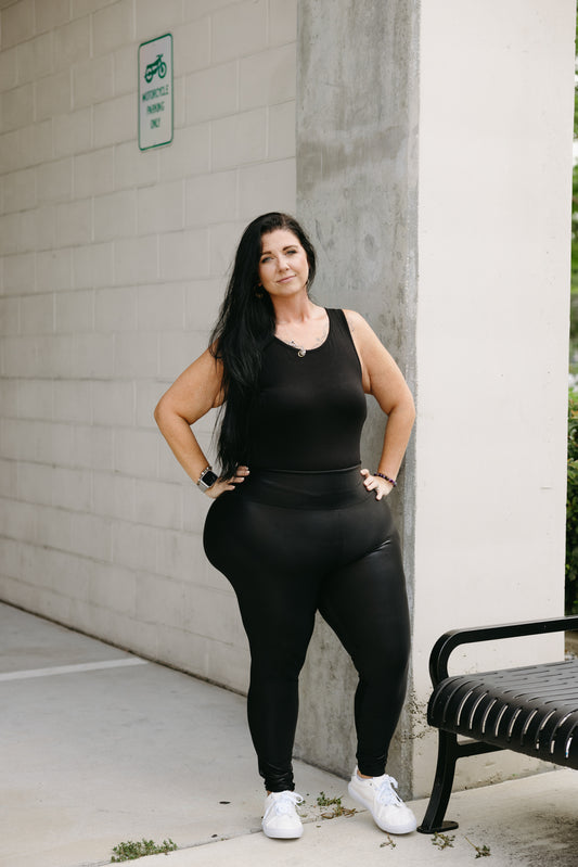 Plus Black Sculpt Leggings